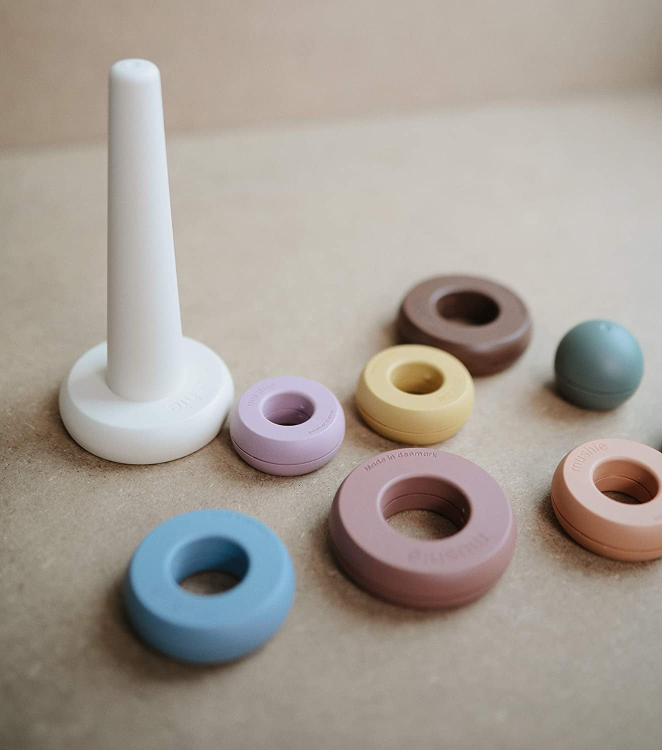 Stacking Rings Toy | Made in Denmark (Rustic)