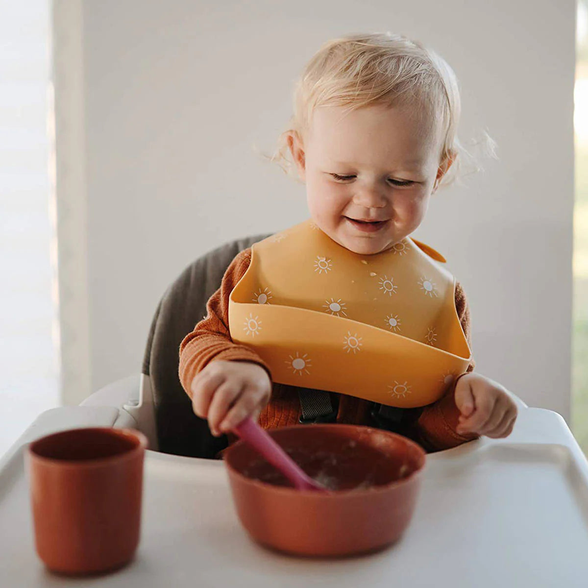 Silicon Baby Bib, Dinosaurs