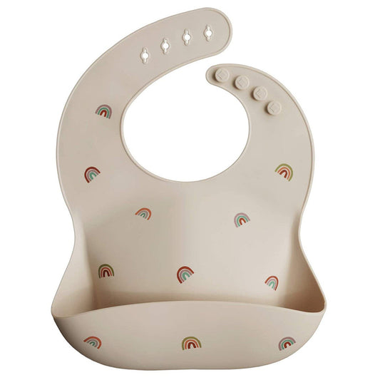 Silicon Baby Bib, Rainbow