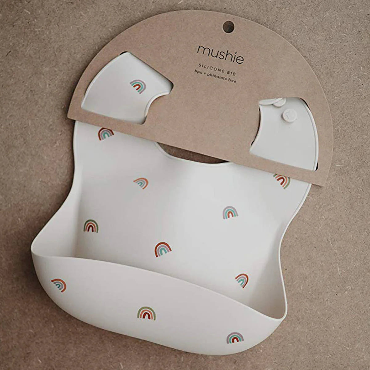 Silicon Baby Bib, Rainbow