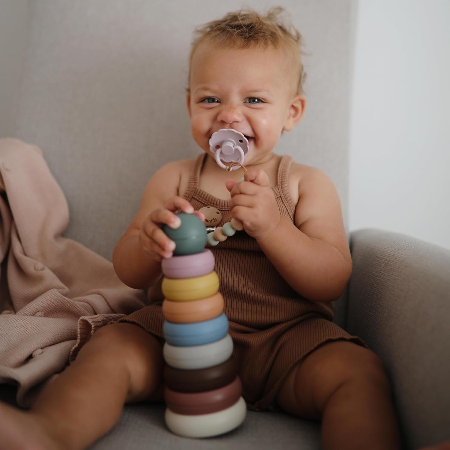 Stacking Rings Toy | Made in Denmark (Rustic)