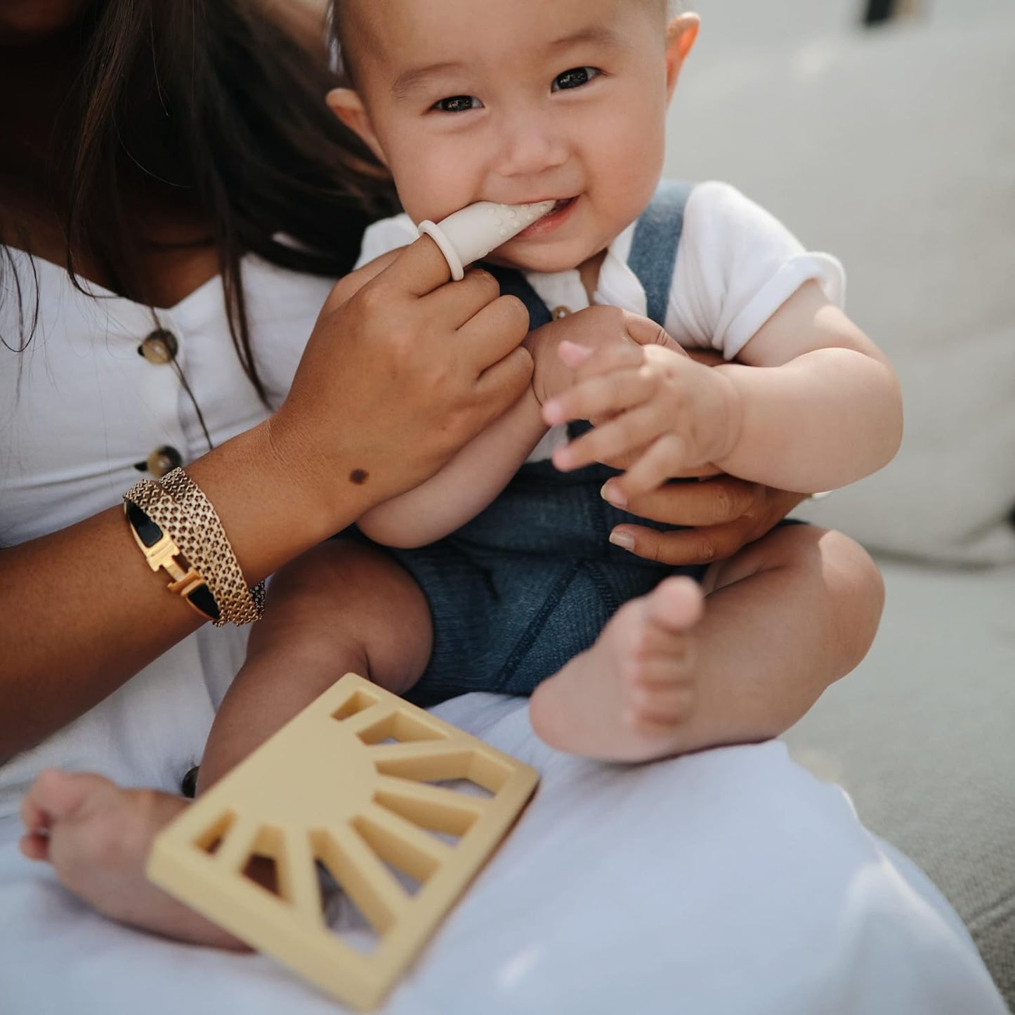 Silicone Baby Sun Teether Toy (Clay)