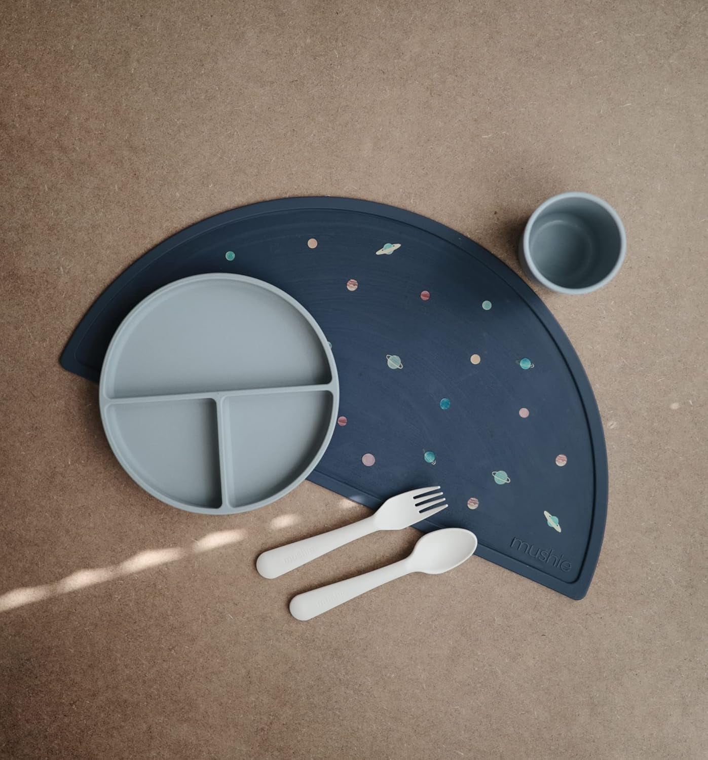 Silicone Placemat for Kids | Bpa-Free Non-Slip Design (Planets)