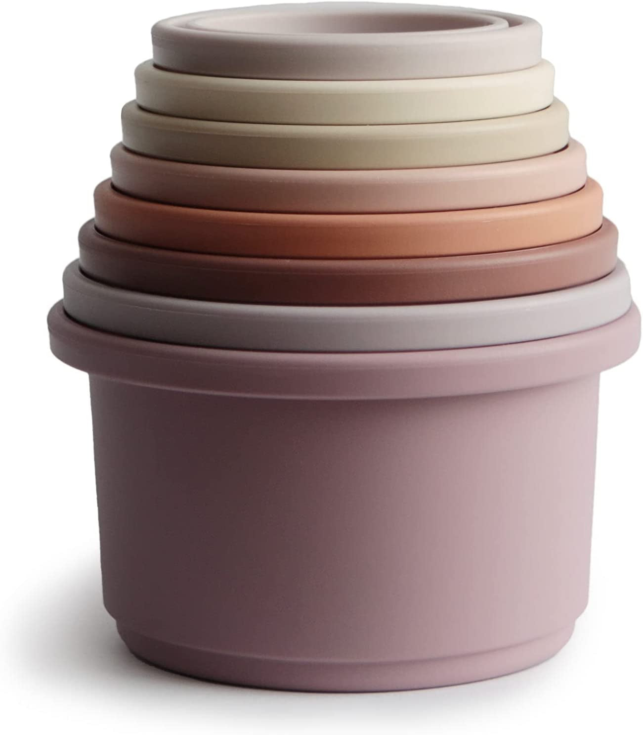 Stacking Cups Toy 8Pcs | Made in Denmark (Petal)